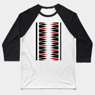 Minimalist Geometric Triangle Art Baseball T-Shirt